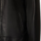 Lambskin leather jacket with collar