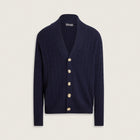 Cable-Knit Merino Wool Cardigan