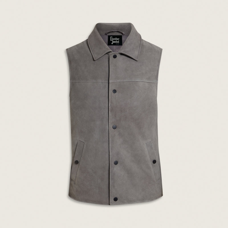 Suede Down Gilet