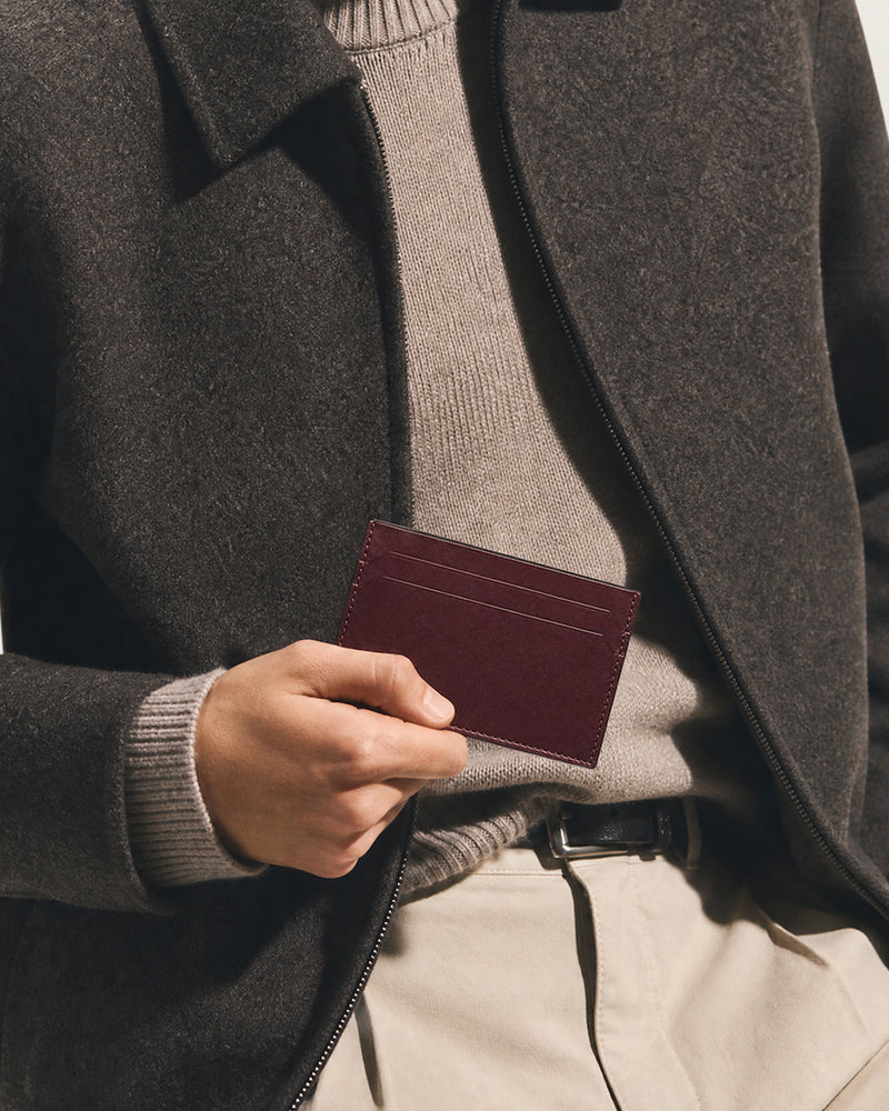 Calfskin card holder