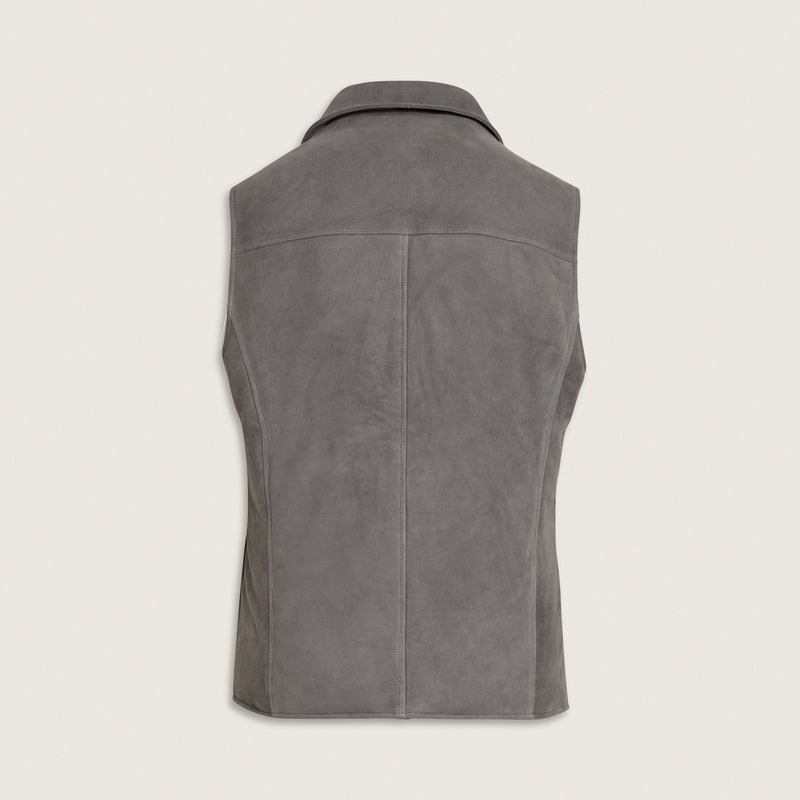 Suede Down Gilet