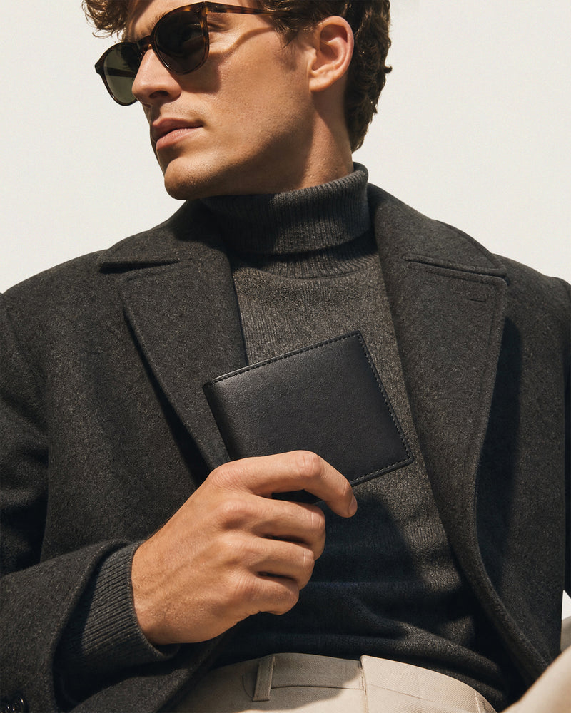 Calfskin bifold wallet