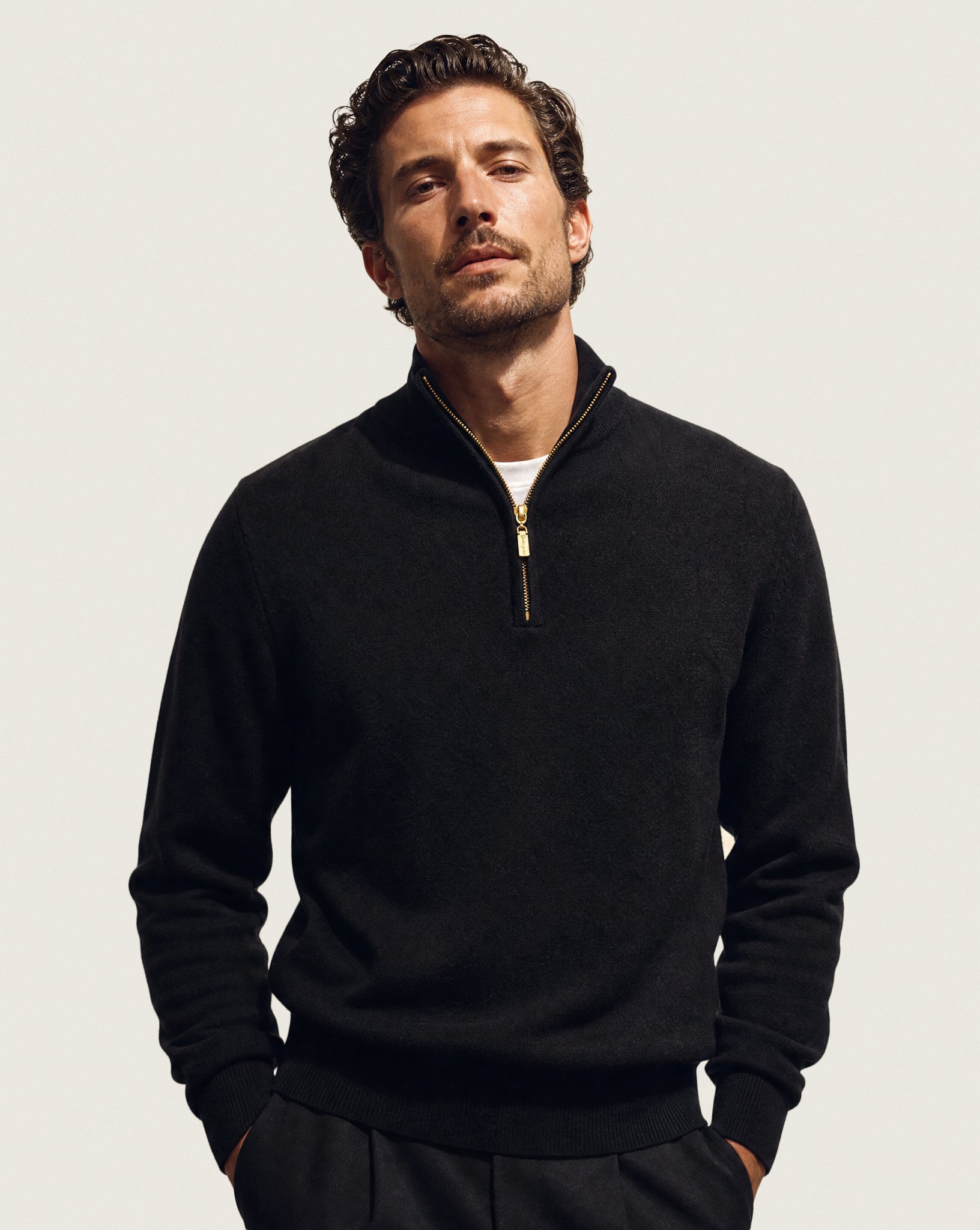 Cashmere Quarter Zip