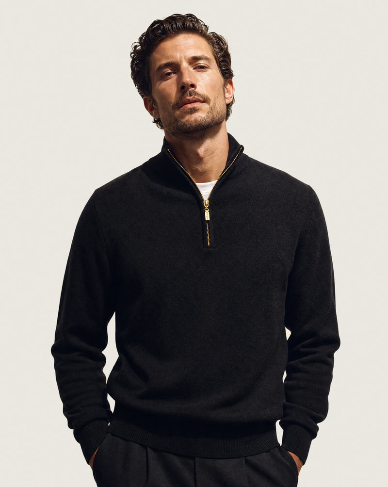 Cashmere Quarter Zip