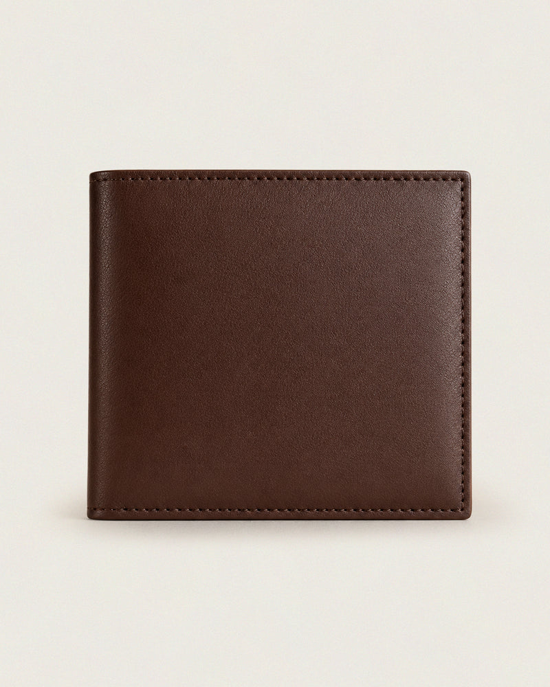 Calfskin bifold wallet