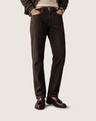 Straight Leg Denim Trousers