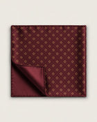 Silk pocket square with pattern