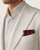 Silk pocket square with pattern