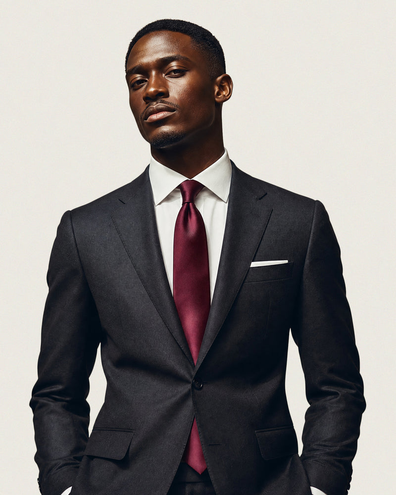 Silk necktie