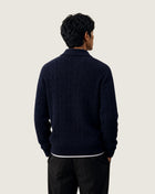 Cable-Knit Merino Wool Cardigan