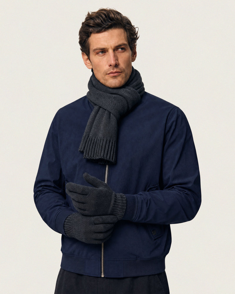 Cashmere knit gloves