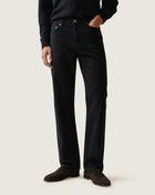 Straight Leg Denim Trousers