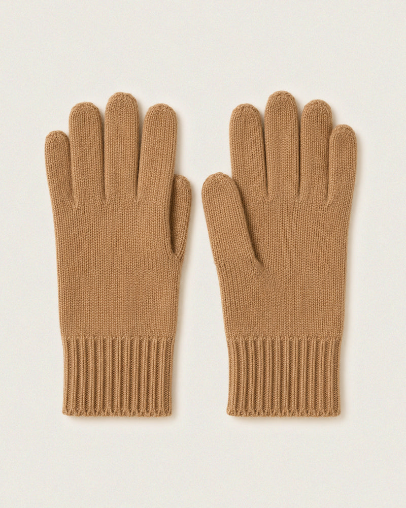 Cashmere knit gloves