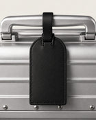 Leather luggage tag