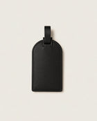 Leather luggage tag