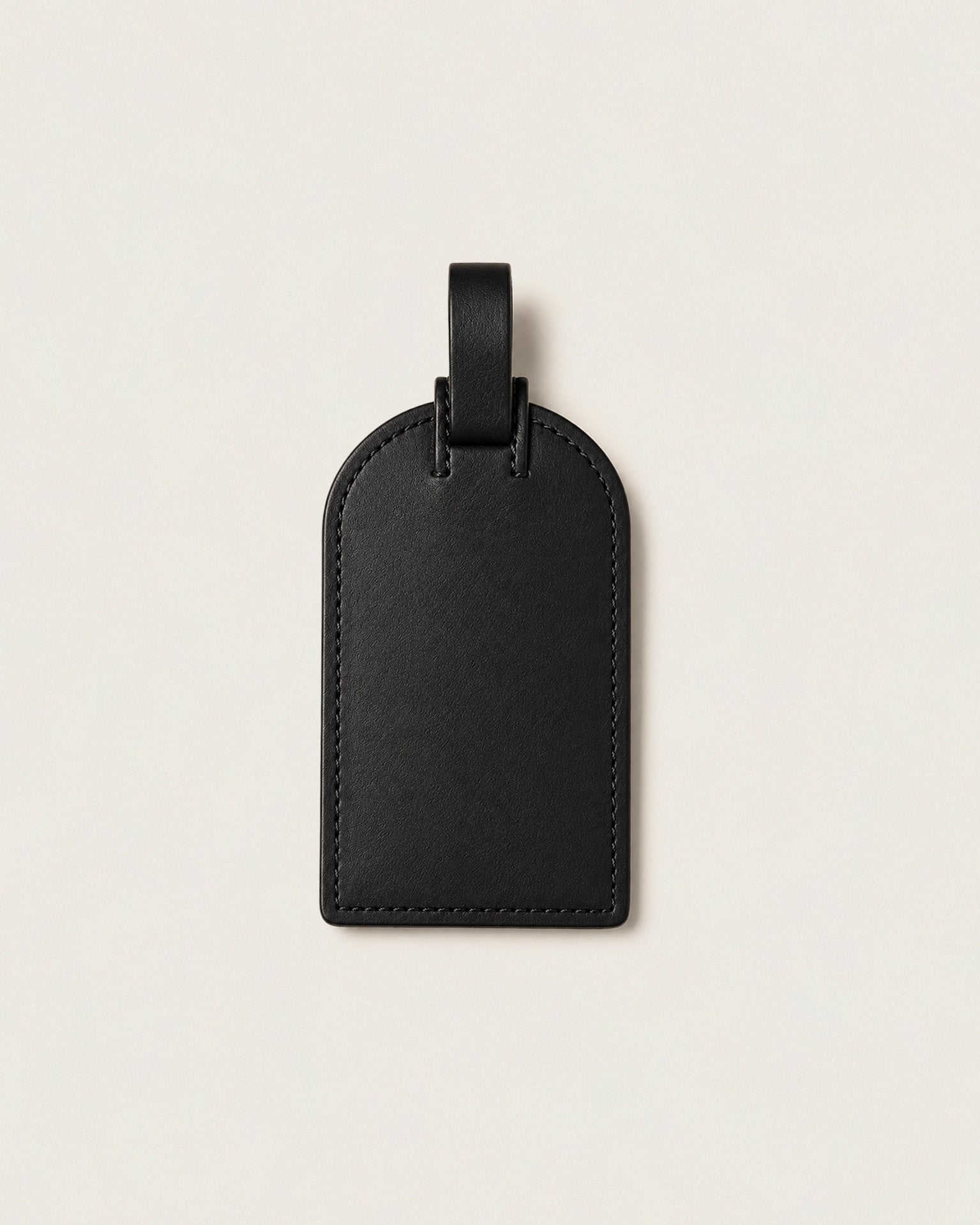 Leather luggage tag