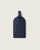 Leather luggage tag