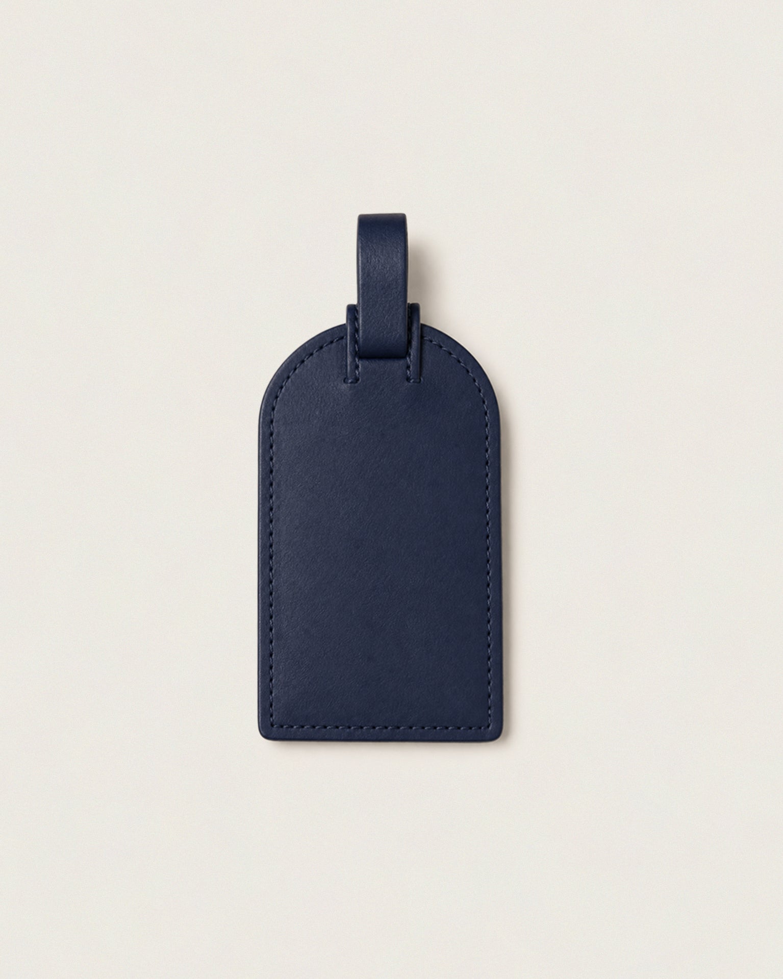 Leather luggage tag