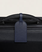 Leather luggage tag