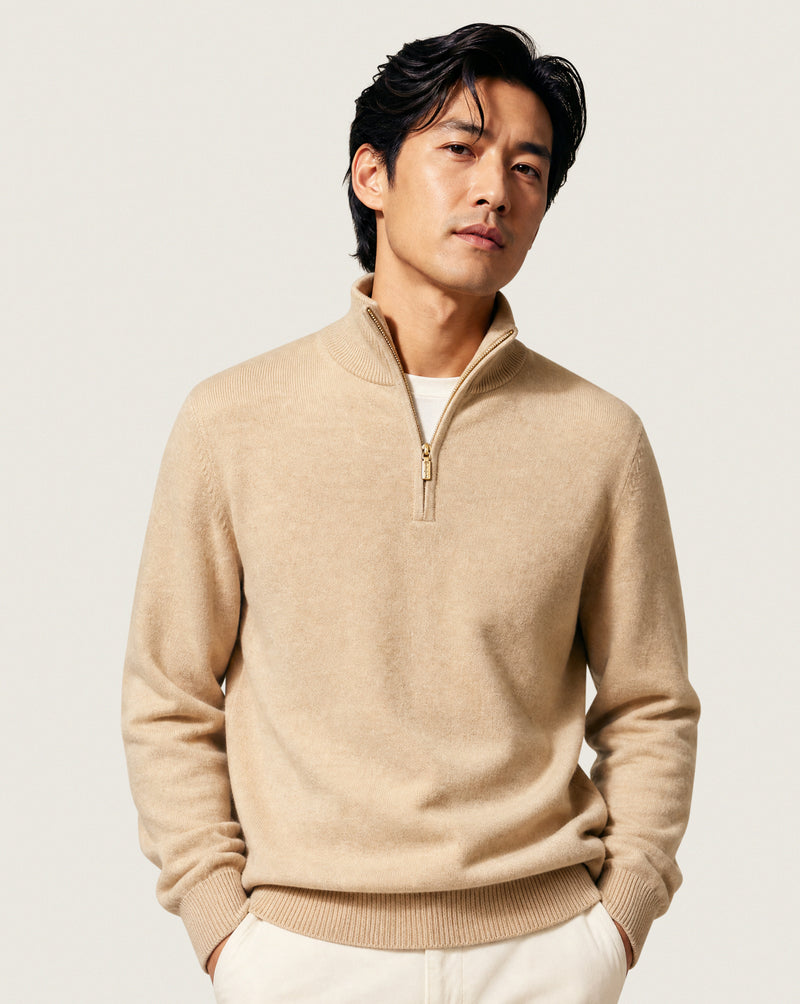 Cashmere Quarter Zip