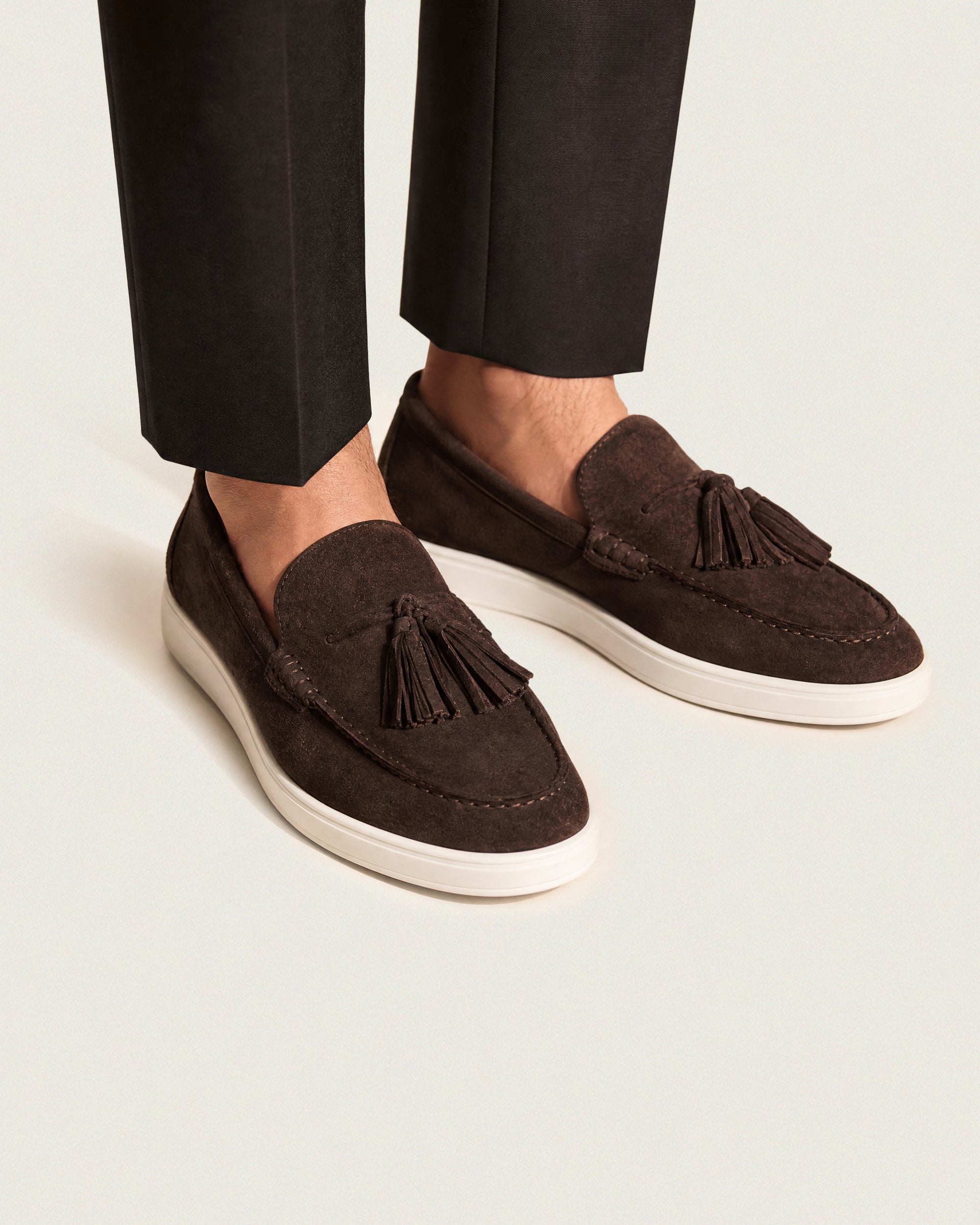 Tassel Suede Loafers